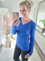 Feinstrickpullover „Liebesgöttin" V-Ausschnitt