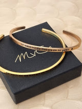 Armreif "Ich mach mir die Welt wie sie mir gefällt"