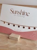 Fusskette "Sunshine" Plated