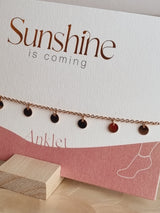 Fusskette "Sunshine" Plated