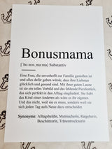 Poster "Substantiv" Bonusmama/Papa