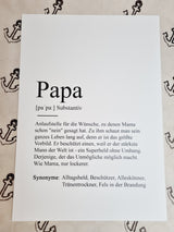 Poster "Substantiv" Mama oder Papa