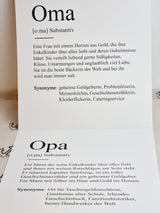 Poster "Substantiv" Oma oder Opa