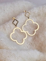 Ohrstecker "Kleeblatt" double