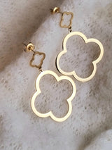 Ohrstecker "Kleeblatt" double