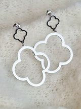 Ohrstecker "Kleeblatt" double