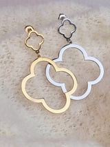 Ohrstecker "Kleeblatt" double