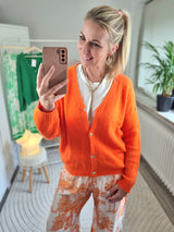 Strickjacke "soft touch" langarm