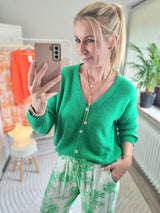 Strickjacke "soft touch" langarm