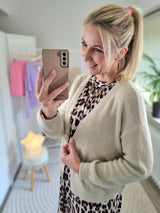 Strickjacke "soft touch" langarm