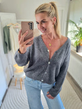 Strickjacke "soft touch" langarm