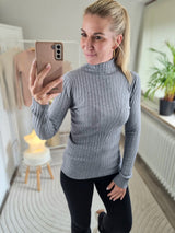 Feinstrickpullover „Liebesgöttin" Stehkragen