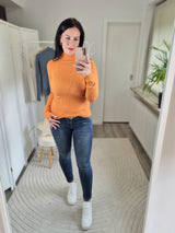 Feinstrickpullover „Liebesgöttin" Stehkragen