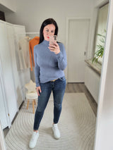 Feinstrickpullover „Liebesgöttin" Stehkragen