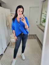 Strickjacke "soft touch" kurzarm