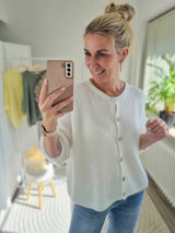 Strickjacke "soft touch" kurzarm