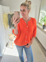 Strickjacke "soft touch" kurzarm