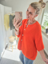 Strickjacke "soft touch" kurzarm