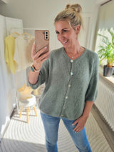 Strickjacke "soft touch" kurzarm