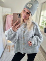 Strickjacke „Coziest Knöpfe“