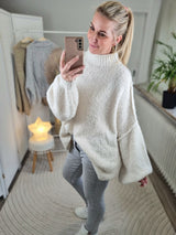 Strickpullover „Coziest Stehkragen"