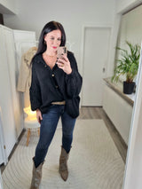 Strickjacke „Coziest Knöpfe“