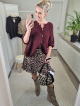 Strickjacke "soft touch" kurzarm