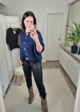 Strickjacke "soft touch" kurzarm