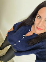 Strickjacke "soft touch" kurzarm