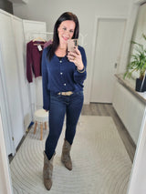 Strickjacke "soft touch" langarm