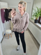 Strickjacke "soft touch" langarm