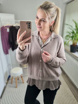 Strickjacke "soft touch" langarm