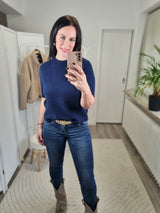 Feinstrickpullover "soft touch" kurzarm