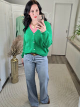 Strickjacke "soft touch" langarm