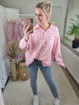 Musselinbluse "Pinki-Leo"