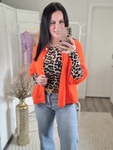 Strickjacke "soft touch" kurzarm