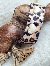 Stoffarmband "Hearts - Leo"