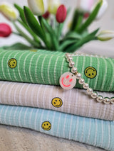 Musselintuch „all over Smiley“