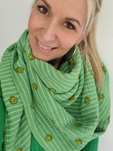 Musselintuch „all over Smiley“