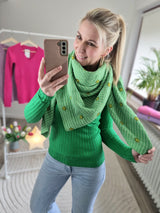 Musselintuch „all over Smiley“