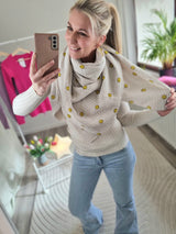 Musselintuch „all over Smiley“