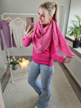 Musselintuch „all over Smiley“