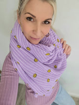 Musselintuch „all over Smiley“