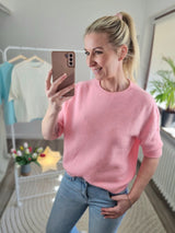 Feinstrickpullover "soft touch" kurzarm