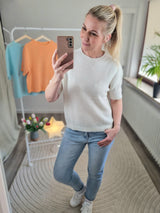 Feinstrickpullover "soft touch" kurzarm