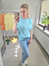 Feinstrickpullover "soft touch" kurzarm