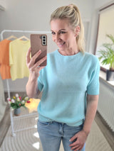 Feinstrickpullover "soft touch" kurzarm