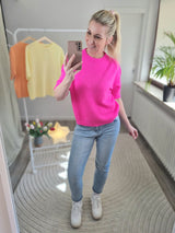 Feinstrickpullover "soft touch" kurzarm