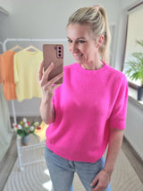 Feinstrickpullover "soft touch" kurzarm