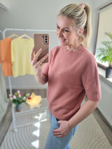 Feinstrickpullover "soft touch" kurzarm